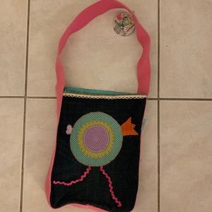 Handmade Dark Blue Boho Denim Bag